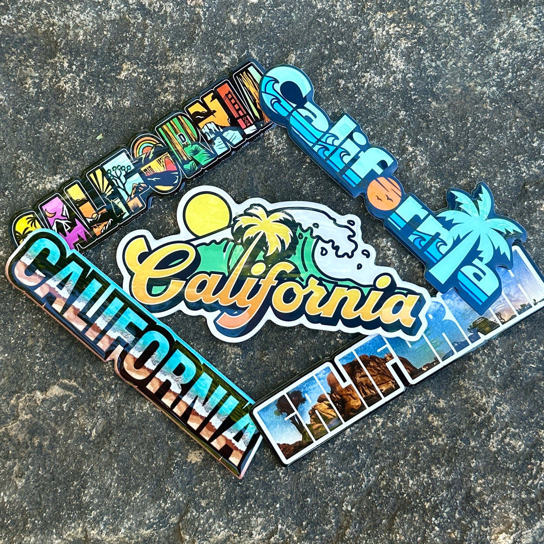 California Love 5 Bubble Sticker Bundle