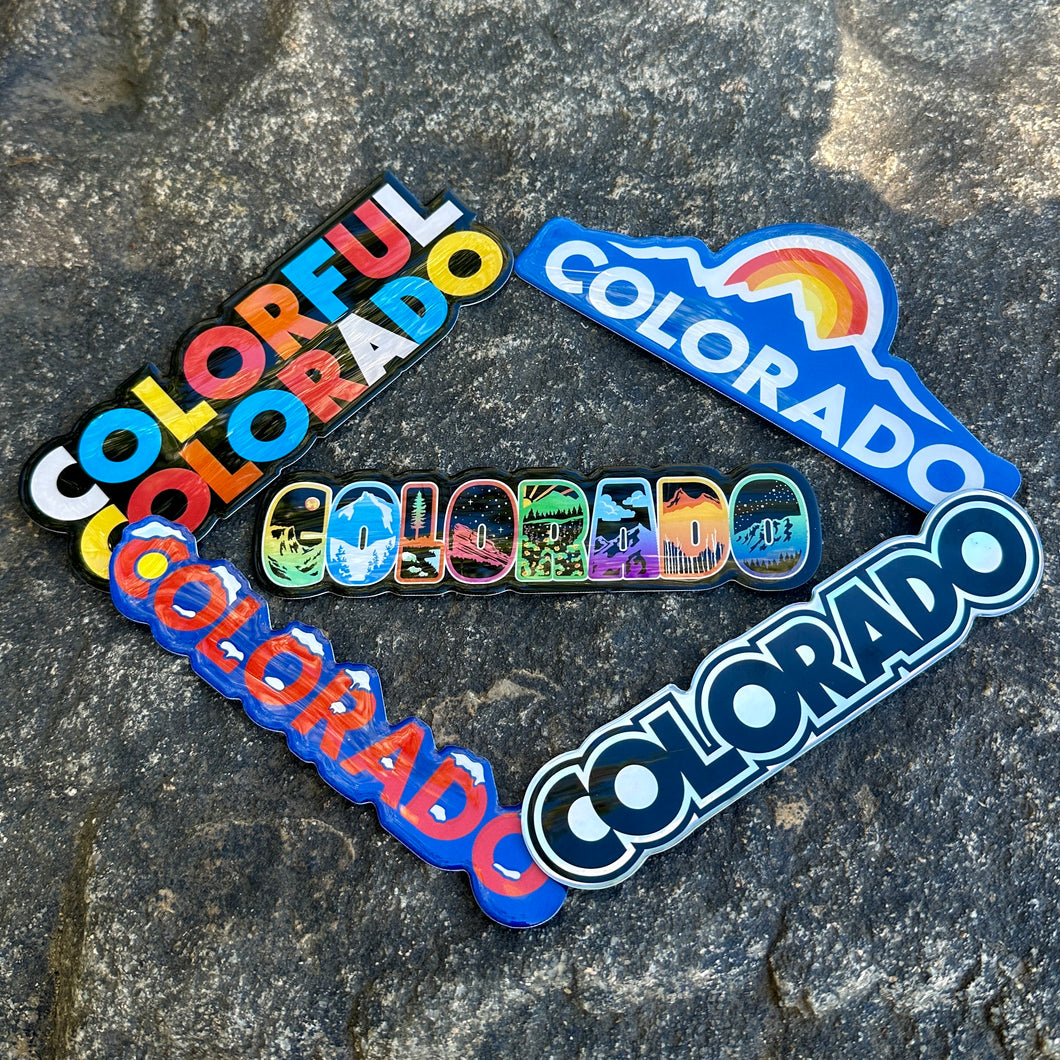 Colorado Love 5 Bubble Sticker Bundle