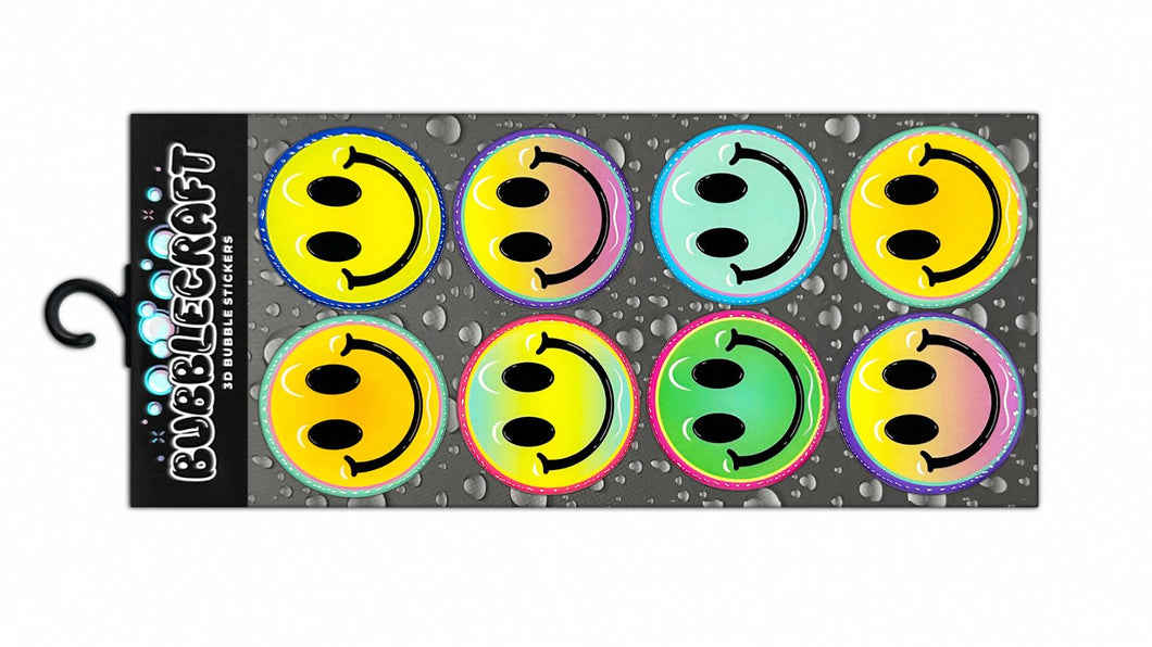 Smiley Face 3D Bubble Sticker