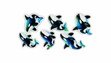 Load image into Gallery viewer, Killer Whales 3D Bubble Sticker
