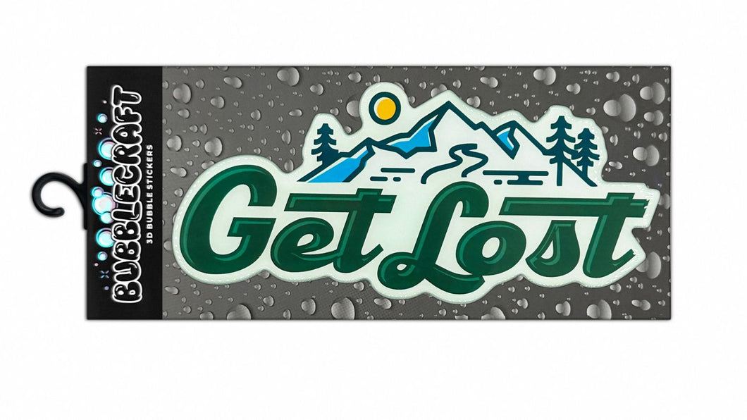 Get Lost 3D Bubble Sticker