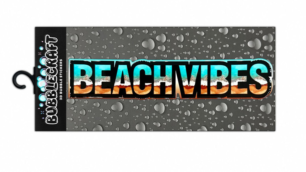 Beach Vibes 3D Bubble Sticker