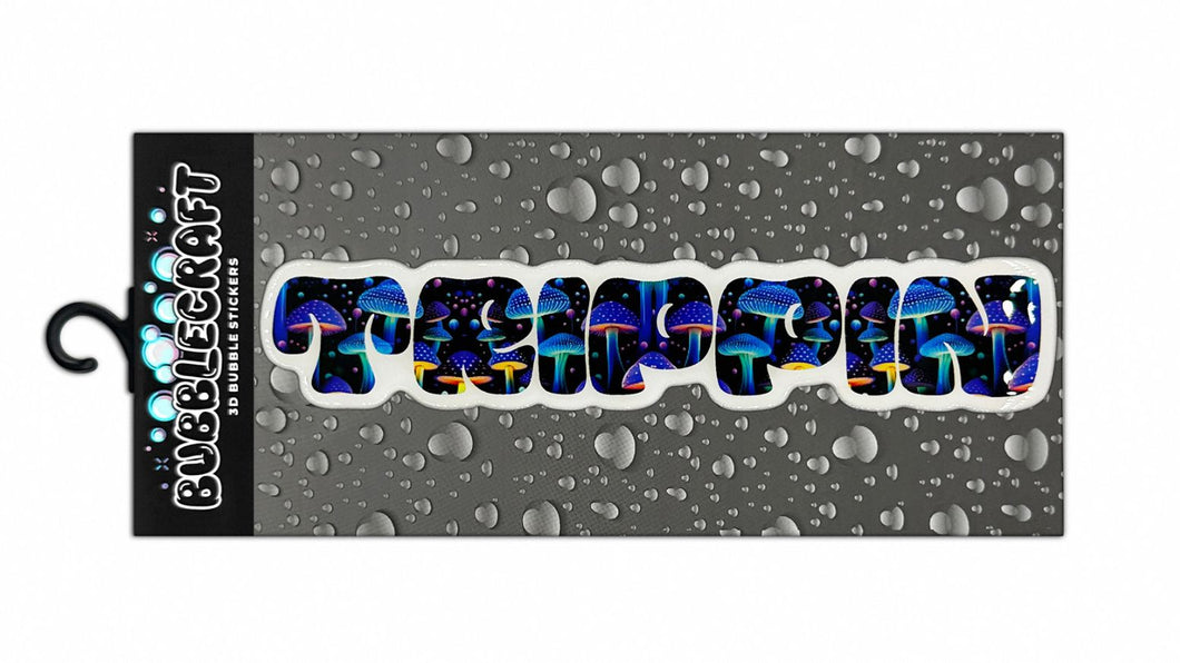 Trippin 3D Bubble Sticker