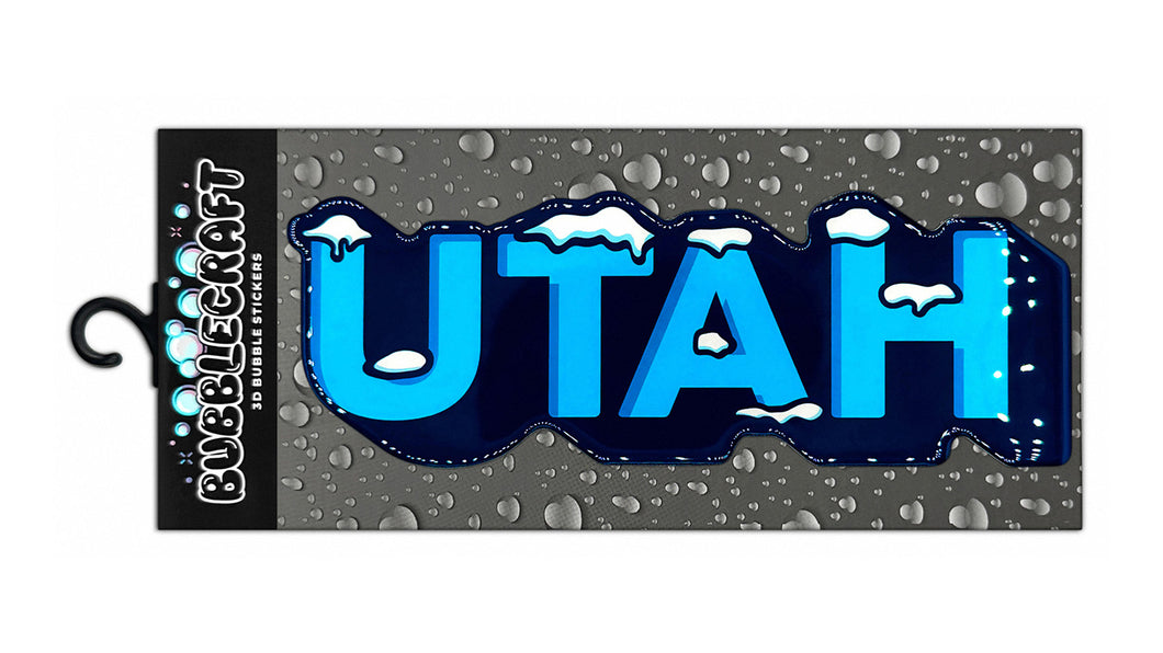 Utah 3D Bubble Sticker