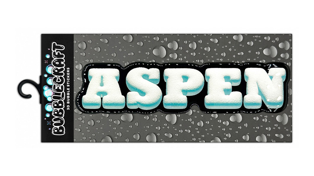 Aspen 3D Bubble Sticker