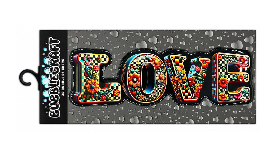 Love 3D Bubble Sticker