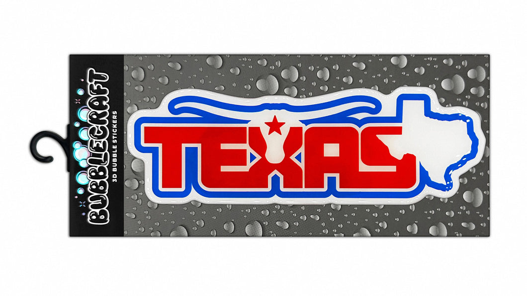 Texas 3D Bubble Sticker