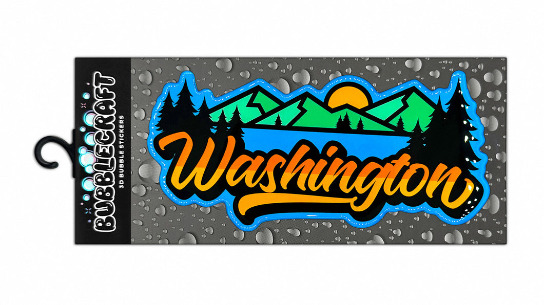 Washington 3D Bubble Sticker