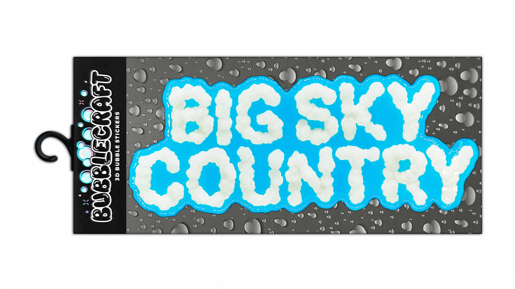 Big Sky Country 3D Bubble Sticker