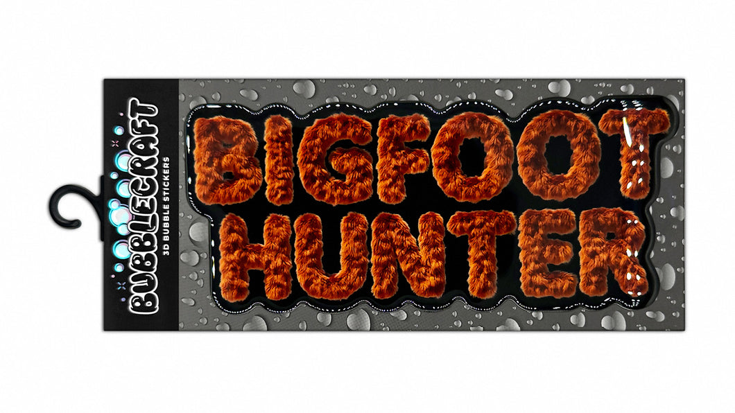 Big Foot Hunter 3D Bubble Sticker