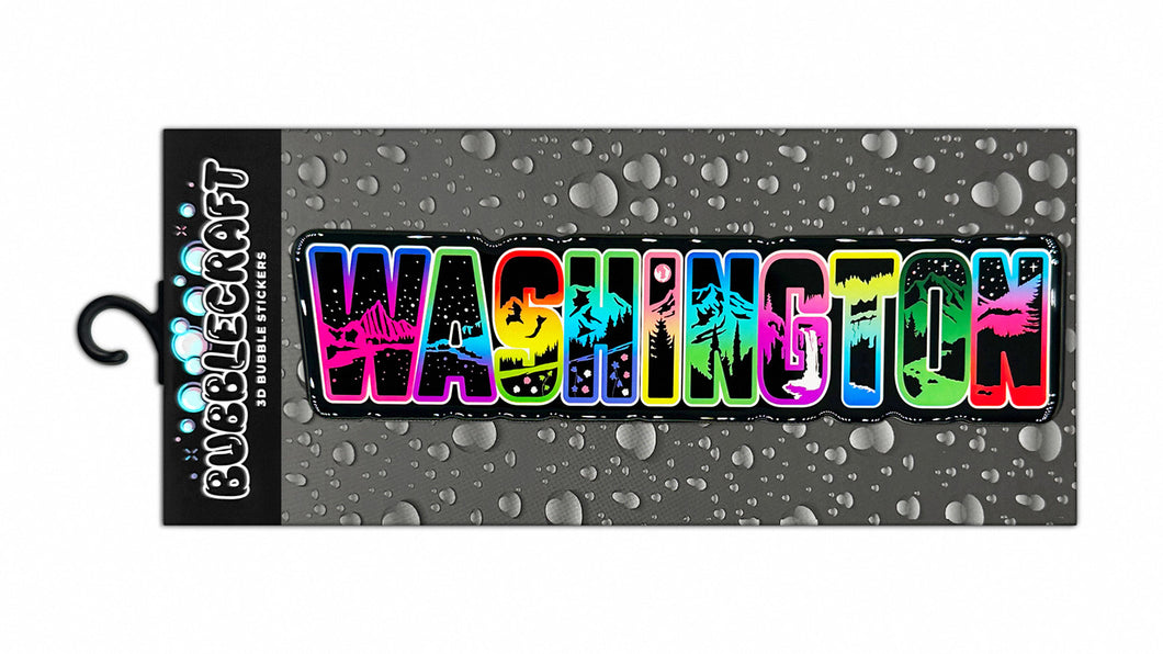 Washington 3D Bubble Sticker